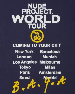 Camiseta Nude Tour Azul Marino