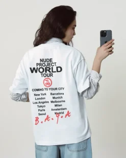Camiseta Nude Tour Blanca