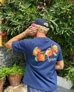 Camiseta Peach Azul Marino