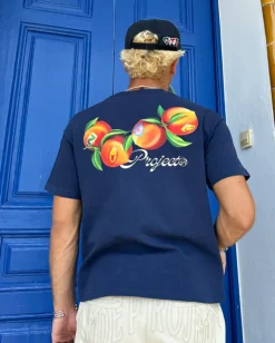 Camiseta Peach Azul Marino