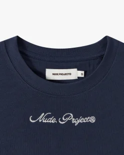 Camiseta Peach Azul Marino