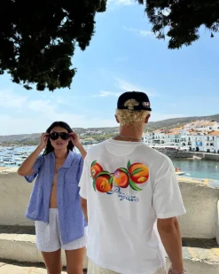 Camiseta Peach Blanca