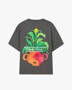 Camiseta Plant Gris Oscuro