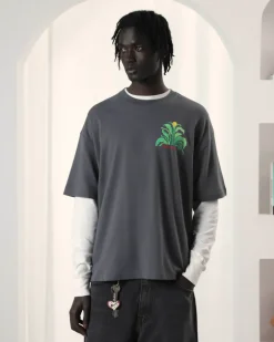 Camiseta Plant Gris Oscuro