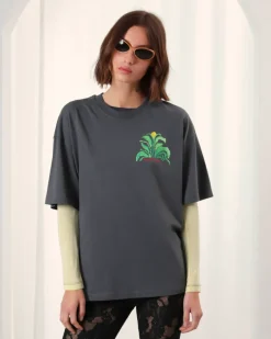 Camiseta Plant Gris Oscuro