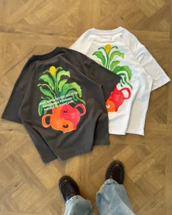Camiseta Plant Gris Oscuro