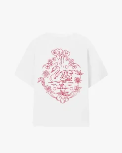 Camiseta Swan Garden Blanca