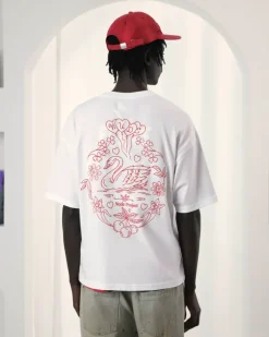 Camiseta Swan Garden Blanca