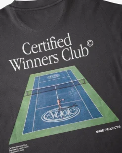 Camiseta Tennis Gris Oscuro