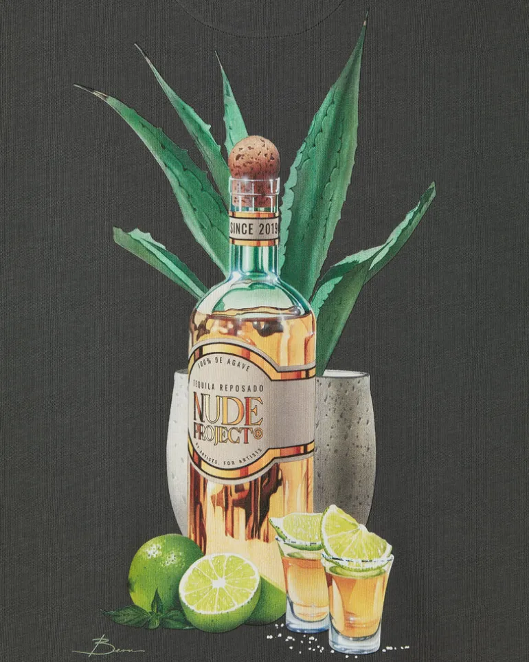 Camiseta Tequila Gris Oscuro