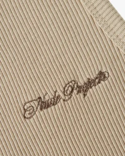 Camiseta Tirantes Ss24 Beige/Gris Oscuro