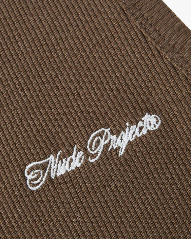 Camiseta Tirantes Ss24 Verde/Marrón