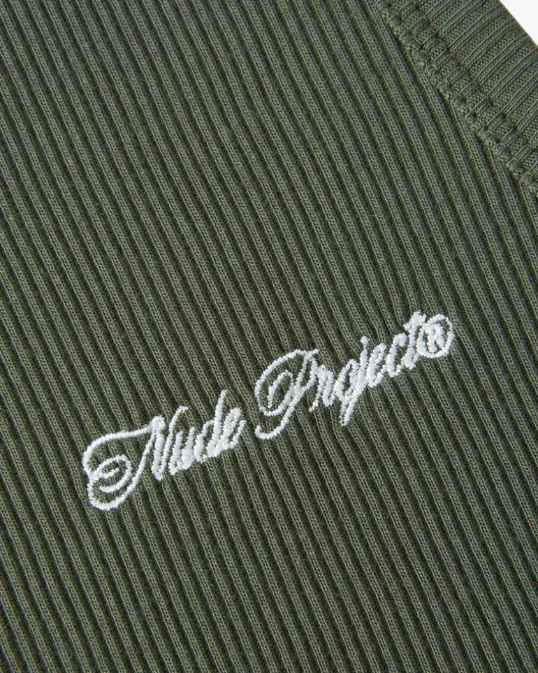 Camiseta Tirantes Ss24 Verde/Marrón