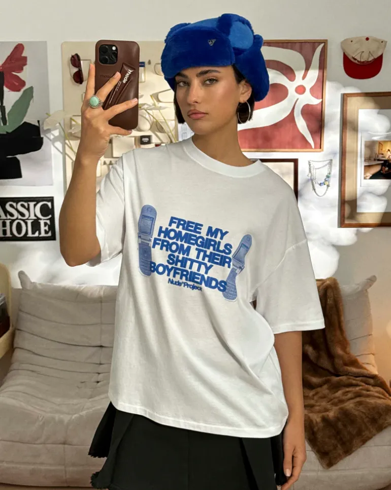 Camiseta Type Shit Blanca