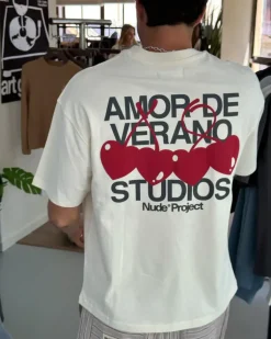 Camiseta Xoxo Blanco Crema