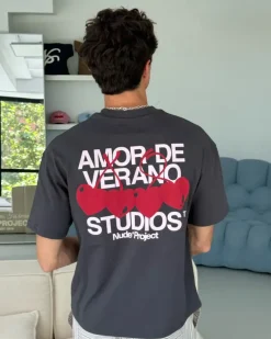 Camiseta Xoxo Gris Oscuro