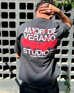 Camiseta Xoxo Gris Oscuro
