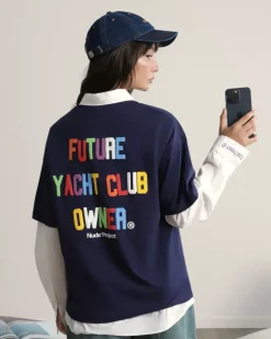 Camiseta Yate Azul Marino