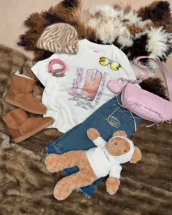 Camiseta Yeehaw Blanco Crema