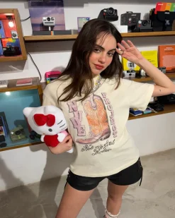 Camiseta Yeehaw Blanco Crema