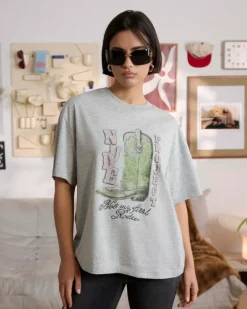 Camiseta Yeehaw Gris