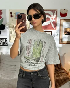Camiseta Yeehaw Gris