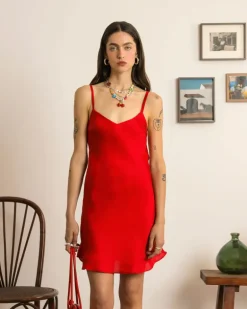 Camisole Dress Red