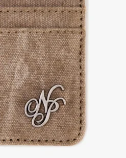 Canvas Cardholder Brown