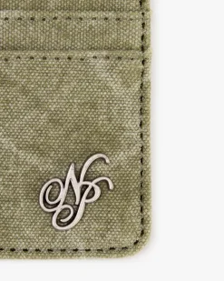 Canvas Cardholder Green