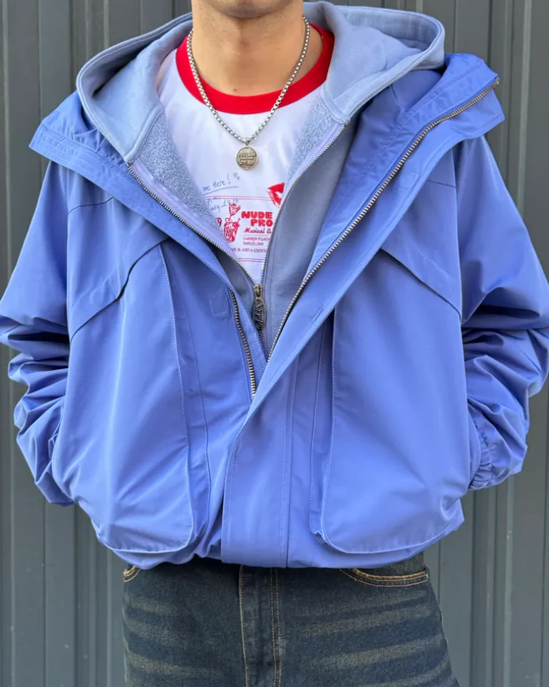 Chaqueta Cortavientos Milestones Azul