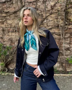Chaqueta Flap Twill Azul Marino