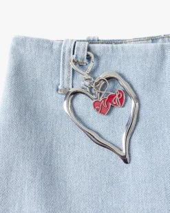 Cherry Denim Skirt