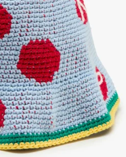 Crochet Bucket Blue
