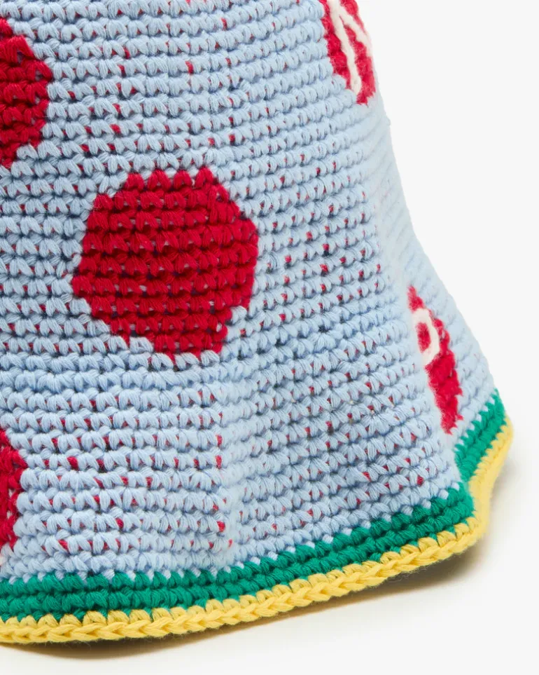Crochet Bucket Blue