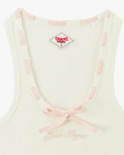 Cutie Bow Tank Top Pink