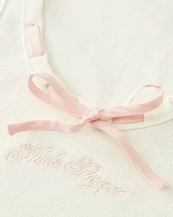 Cutie Bow Tank Top Pink