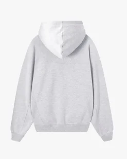 Essentials Zip-Up Hoodie Grey Melange