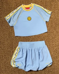 Falda Samba Azul Cielo