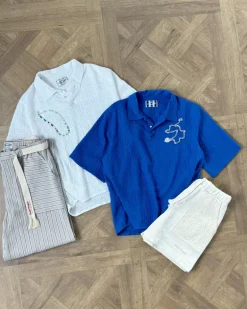 Half Polo Blue