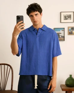 Half Polo Blue