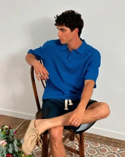 Half Polo Blue