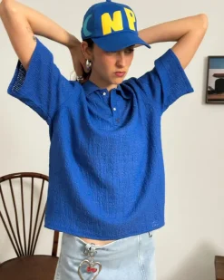 Half Polo Blue