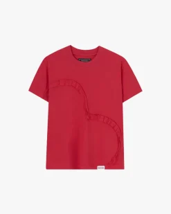 Heart Slim Tee Red