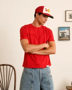 Heart Slim Tee Red