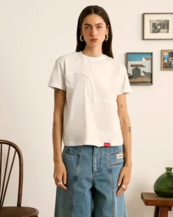 Heart Slim Tee White