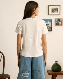 Heart Slim Tee White