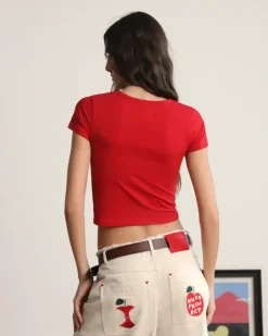 Hearts Tee Red