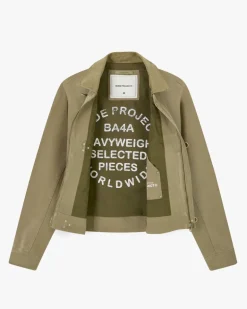 Heavy Canvas Trucker Jacket Khaki