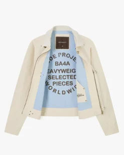 Heavy Canvas Trucker Jacket Offwhite