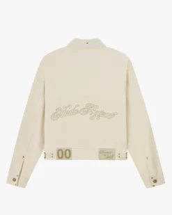 Heavy Canvas Trucker Jacket Offwhite